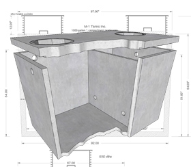 View of M-1 Tanks | Precast Concrete Solutions
